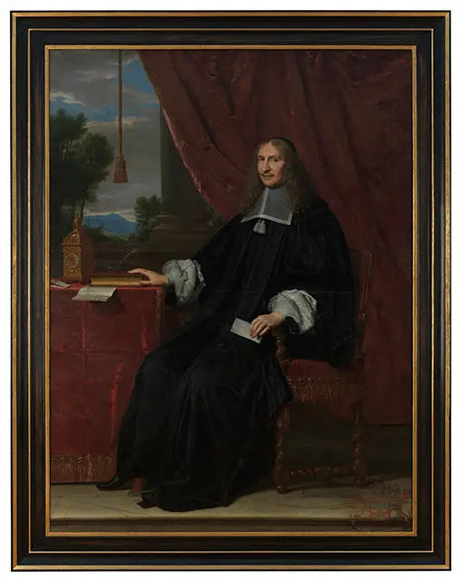 Portret Jerzego II Le Maistre, siedzącego przy swoim biurku - Philippe de Champaigne