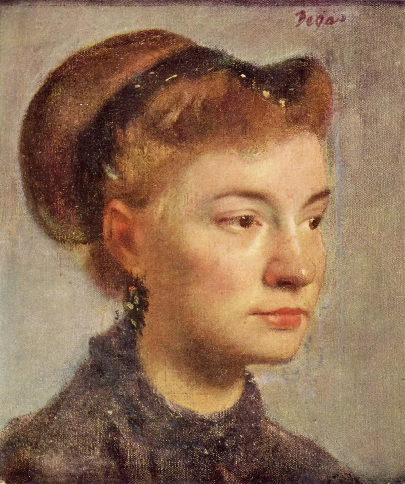 Portret młodej kobiety - Edgar Degas