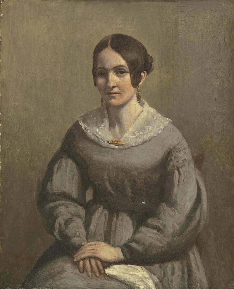 Portret młodej kobiety - Jean-Baptiste Camille Corot