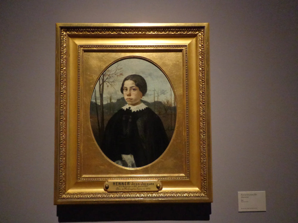 Portrait de jeune fille alsacienne - Jean-Jacques Henner image 1 tableau peint à l’huile sur toile