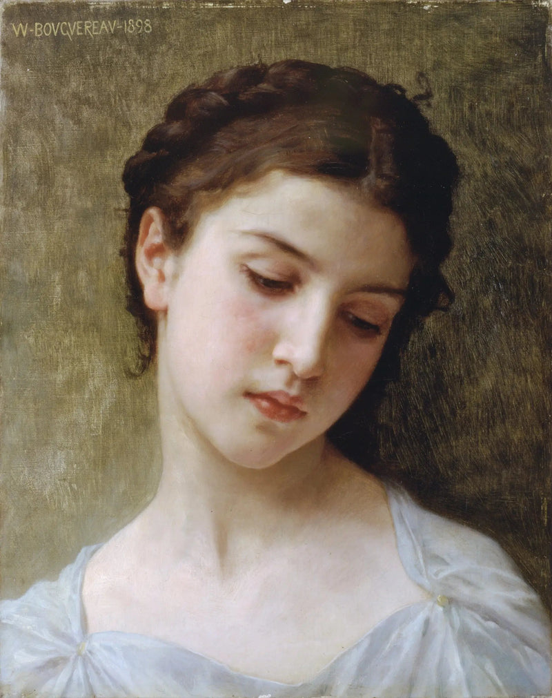 Portret młodej dziewczyny - Bouguereau