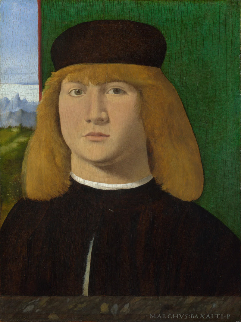 Portret młodego mężczyzny - Marco Basaiti