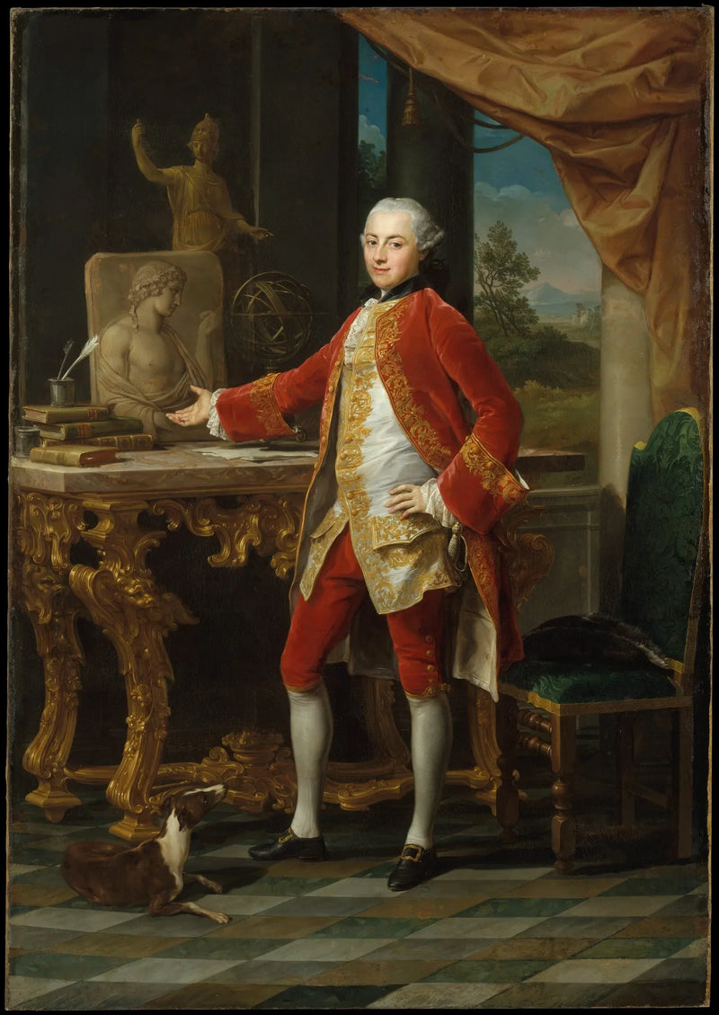 Portret młodego mężczyzny - Pompeo Batoni