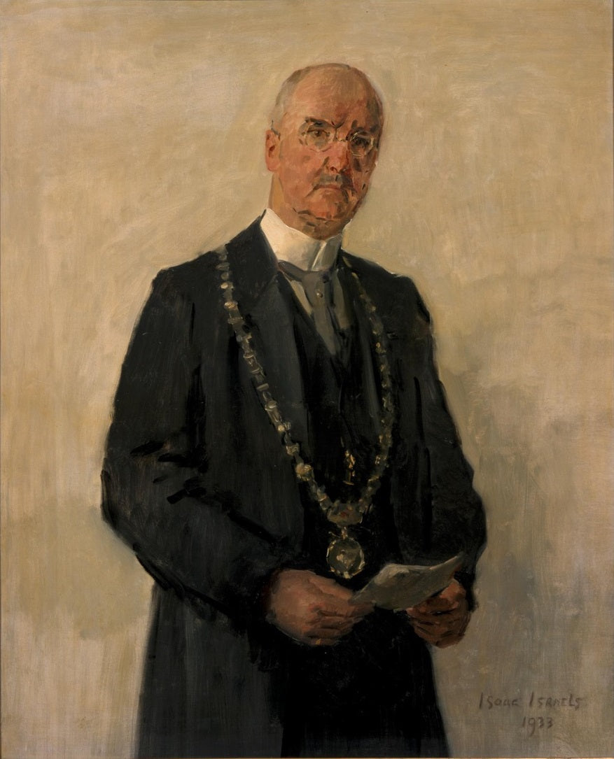 Portrait de Joachimus Pieter Fockema Andreae (1879-1949), maire d'Utrecht - Isaac Israëls image 1 reproduction artisanale de tableau