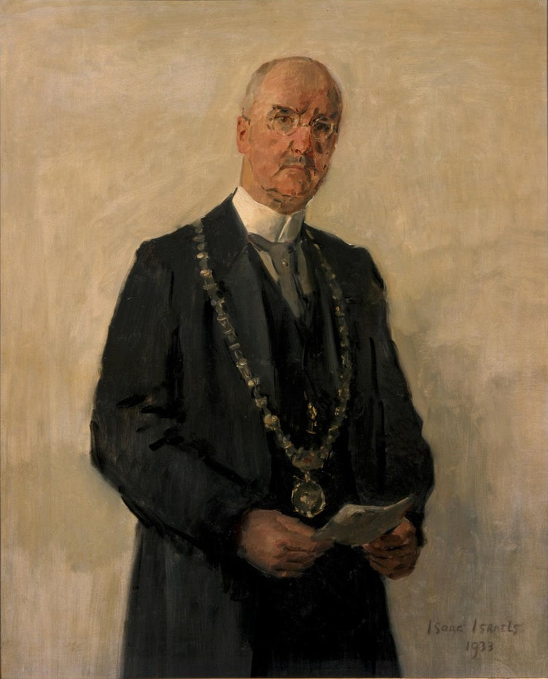 Portret Joachimus Pieter Fockema Andreae (1879-1949), burmistrz Utrechtu - Isaac Israëls