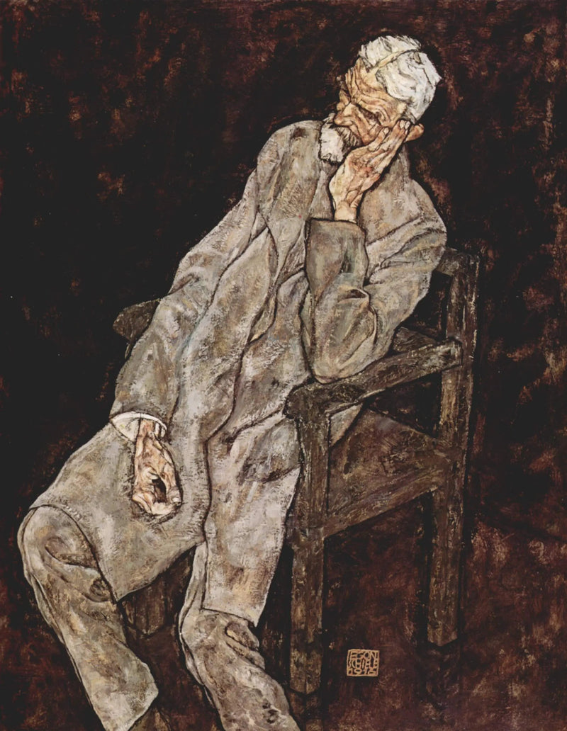 Portret Johann Harmsa - Egon Schiele