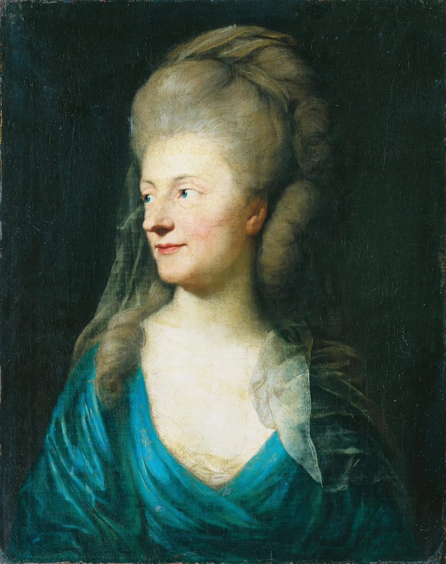 Portret Johanny Henriette Louise Comtesse de Bestucheff-Rumin, z domu von Carlowitz (1717-1787) (?) - Anton Graff