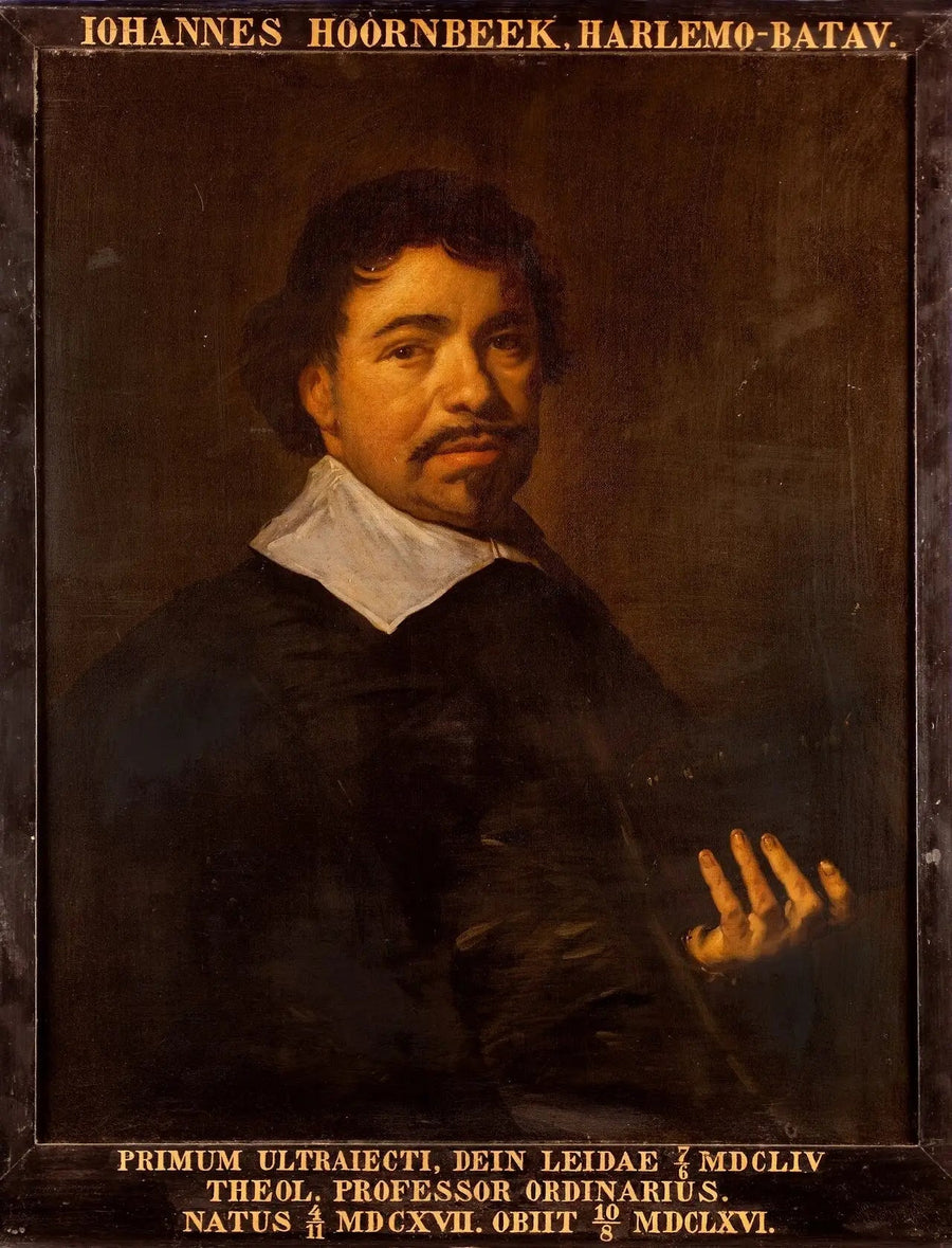 Portret Johanna Hoornbeeka, profesora w Lejdzie - Frans Hals