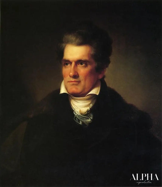 Portrait de John C. Calhoun, 1834 - Rembrandt Peale - Reproductions de tableaux et peintures haut de gamme