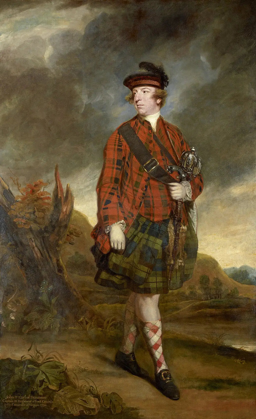 Portret Johna Murraya, 4. hrabiego Dunmore'a - Joshua Reynolds