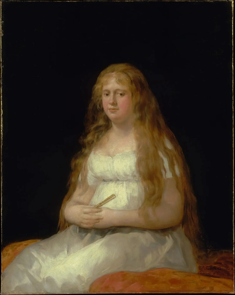 Portret Josefy de Castilla Portugal i van Asbrock de Garcini - Francisco de Goya
