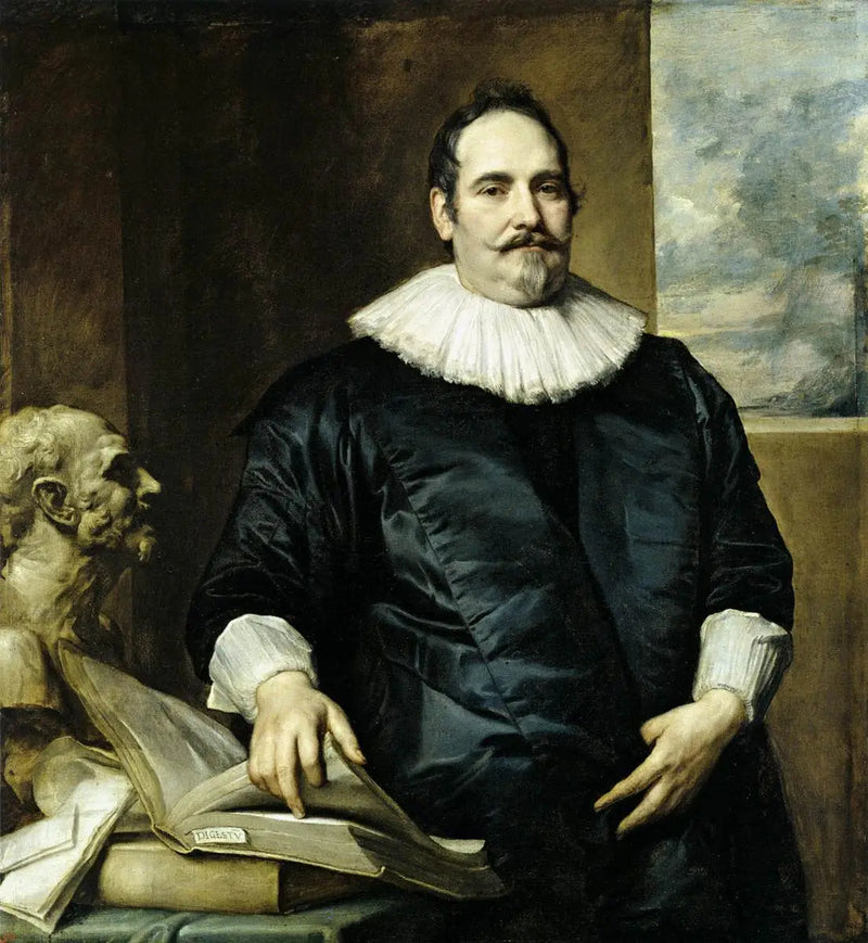 Portret Justusa van Meerstraeten, męża Elżbiety van Assche - Antoine van Dyck