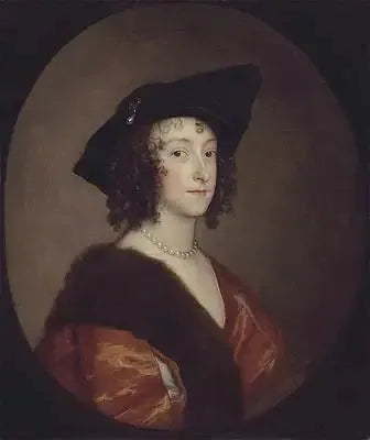 Portret Katherine Wotton, Lady Stanhope, hrabiny Chesterfield (1609-1667) - Antoine van Dyck