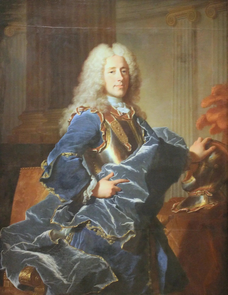 Portret Konrada Detlefa, hrabiego von Dehn - Hyacinthe Rigaud