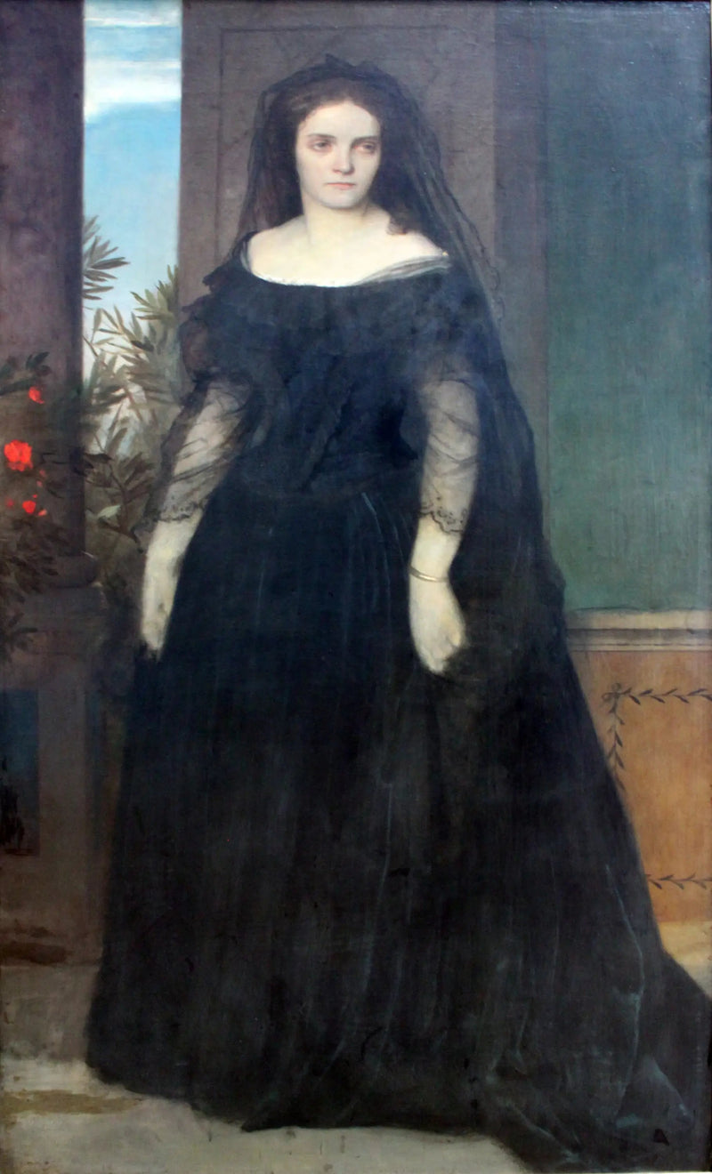 Portret aktorki Fanny Janauschek - Arnold Böcklin
