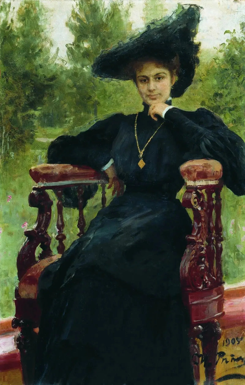 Portret aktorki Marii Fiodorowny Andrejewej - Ilya Repin