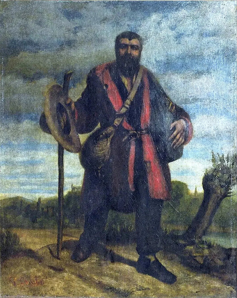 Portret apostoła Jana Journet wyruszającego na podbój uniwersalnej harmonii - Gustave Courbet