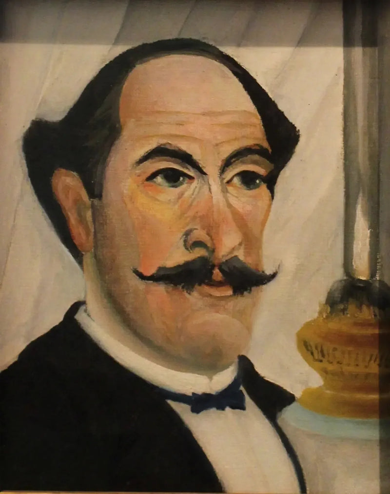 Portret artysty przy lampie - Henri Rousseau