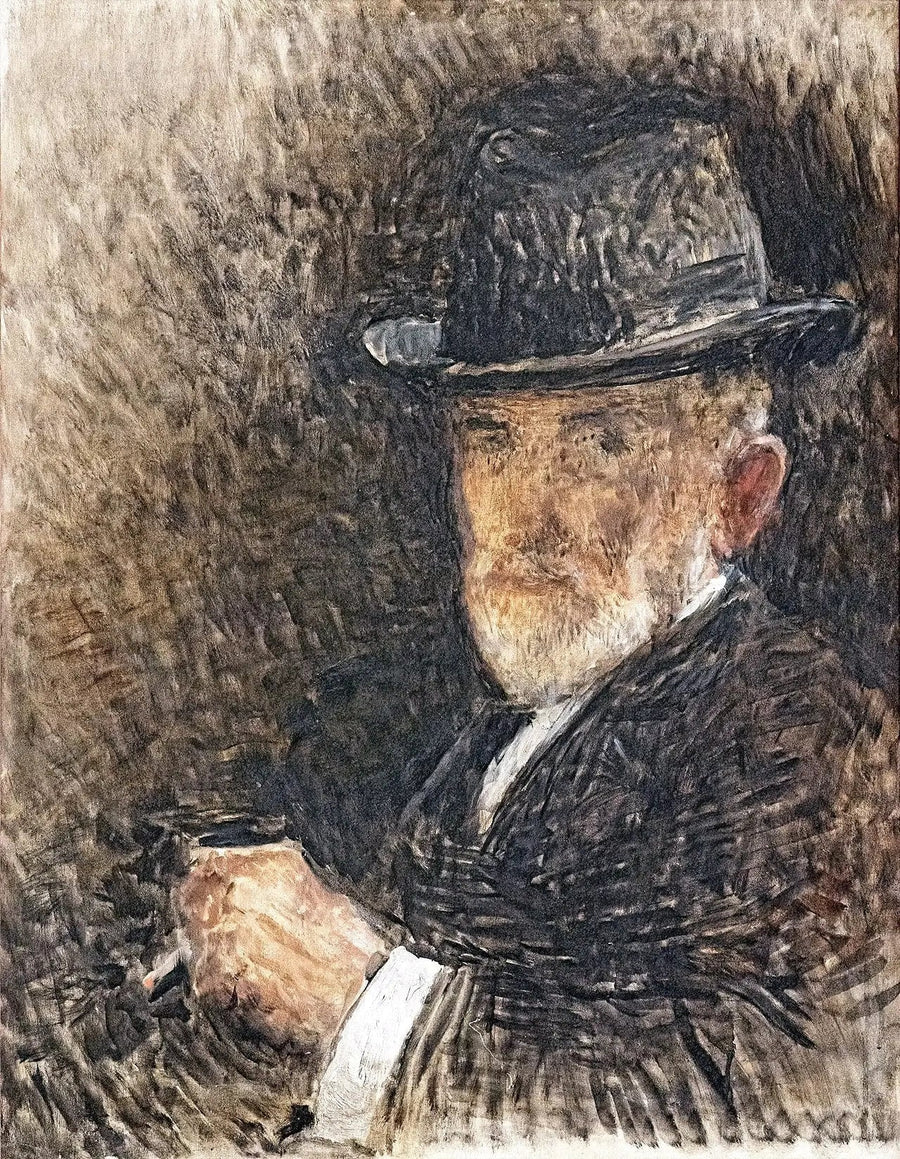 Portret artysty w kapeluszu - Léon Bonnat