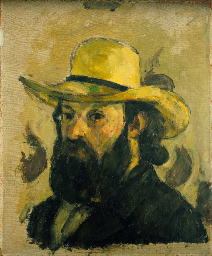 Portret artysty w słomkowym kapeluszu - Paul Cézanne