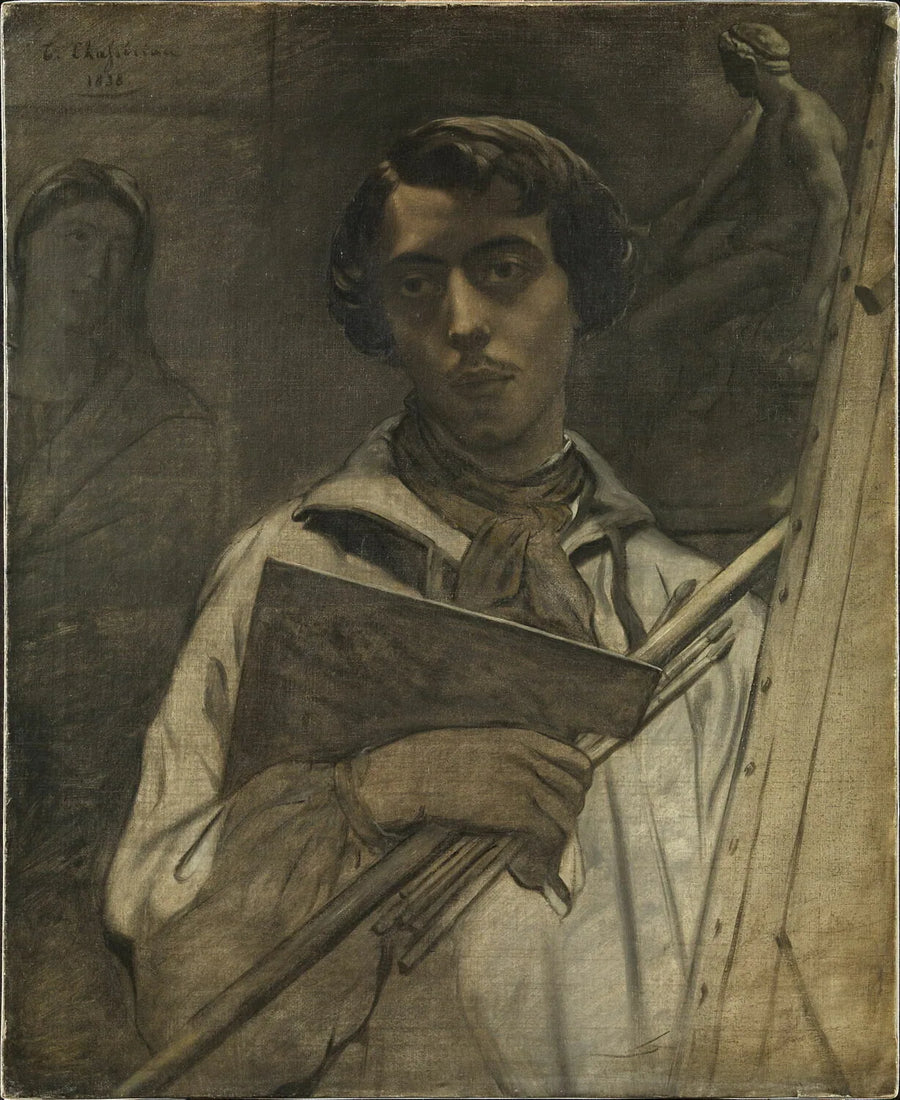 Portret artysty trzymającego paletę - Théodore Chassériau