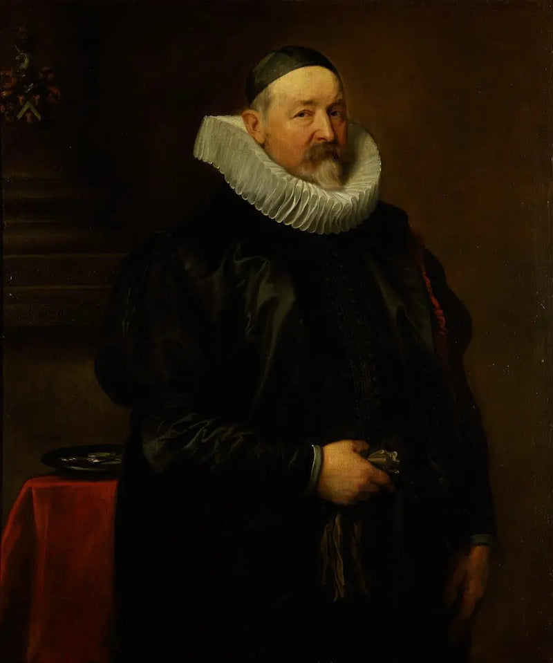 Portret kapelana miasta Antwerp, Adriaen Stevens, w wieku 68 lat - Antoine van Dyck