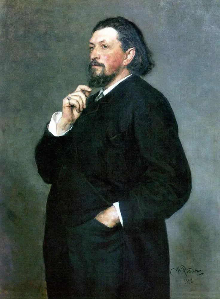 Portret edytora muzycznego i mecenasa Mitrofana Petrowicza Belyajeva - Ilya Repin