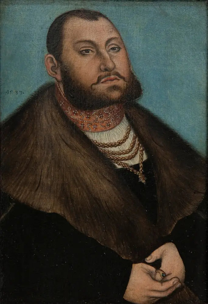 Portret wyborcy Jeana Frédérica Wielkodusznego z Saksonii (1503-1554) - Lucas Cranach Starszy