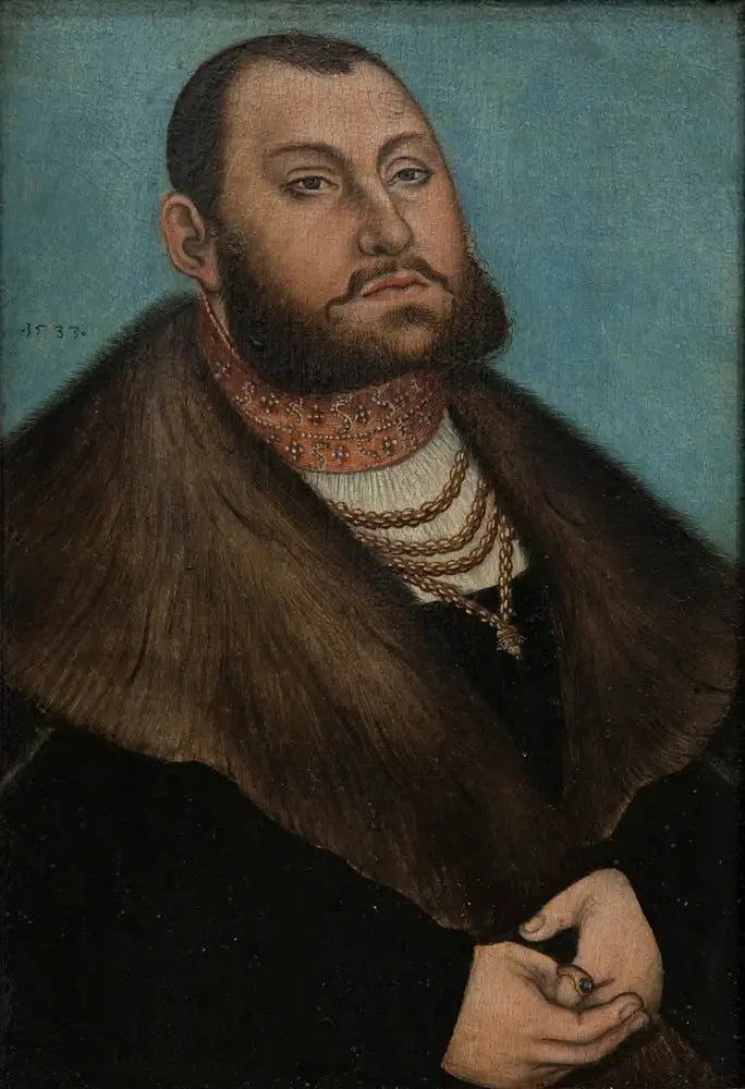 Portret wyborcy Jeana Frédérica Wielkodusznego z Saksonii (1503-1554) - Lucas Cranach Starszy