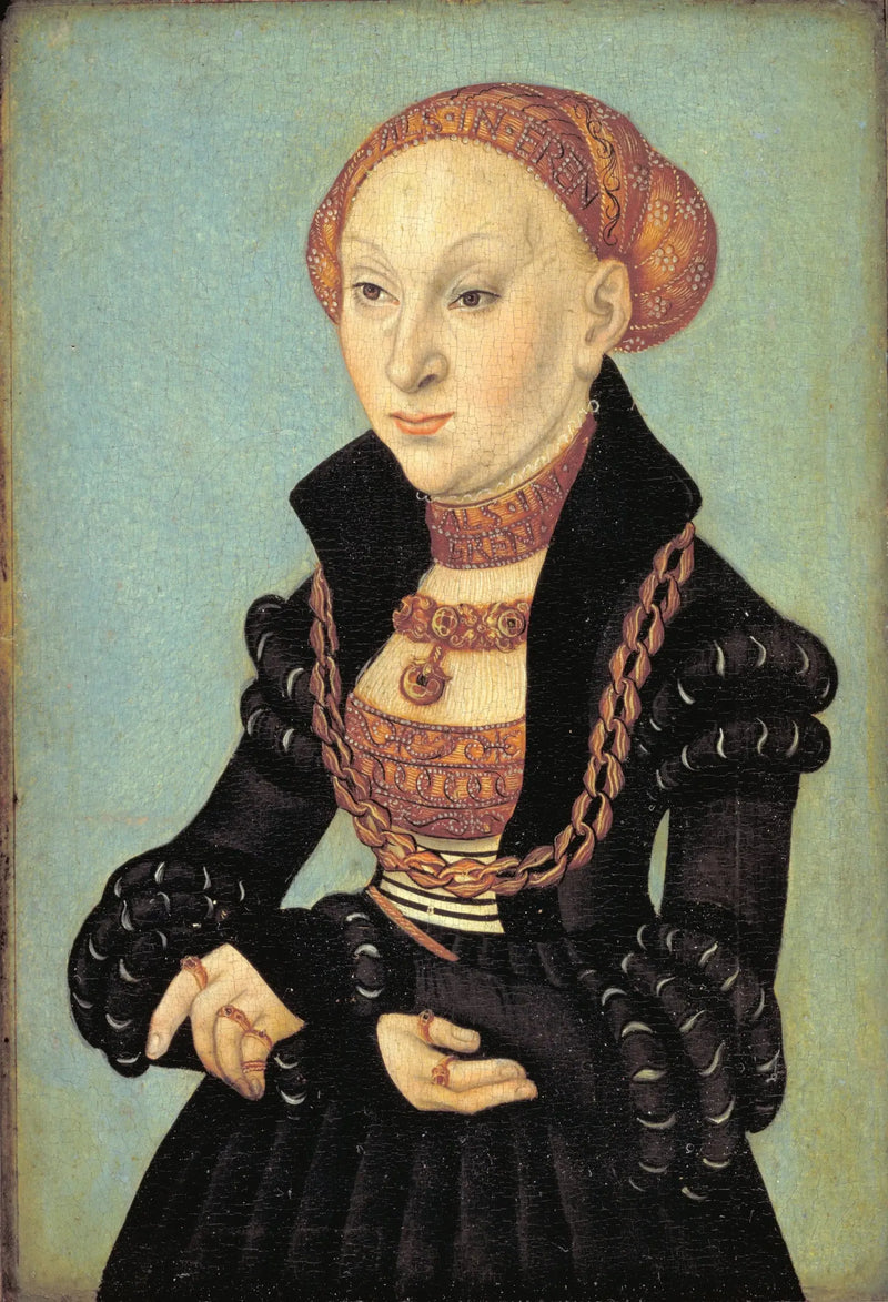 Portret elektryczki Sibylle z Saksonii (1510-1569) - Lucas Cranach Starszy