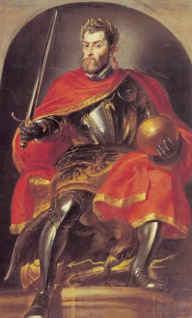 Portret cesarza Karola V (Pompa Introitus Ferdinandi), 1634-1635 - Peter Paul Rubens