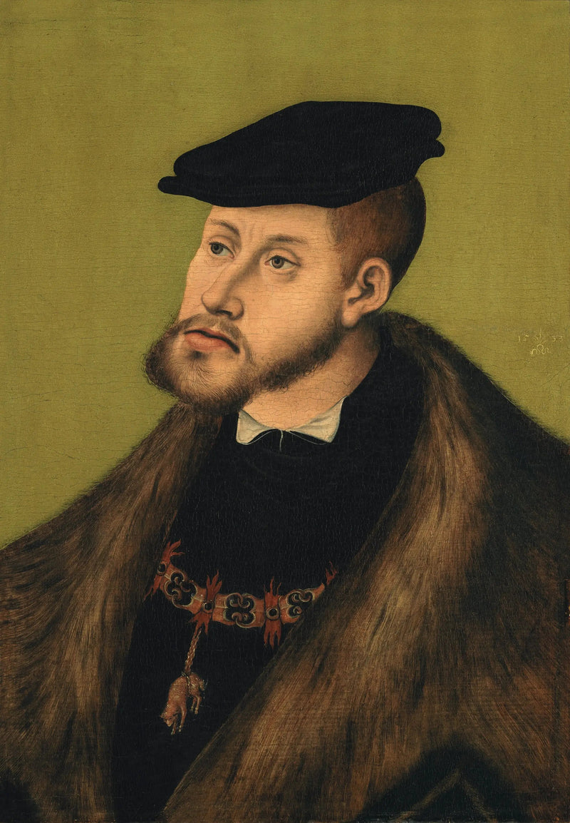 Portret cesarza Karola V. - Lucas Cranach Starszy