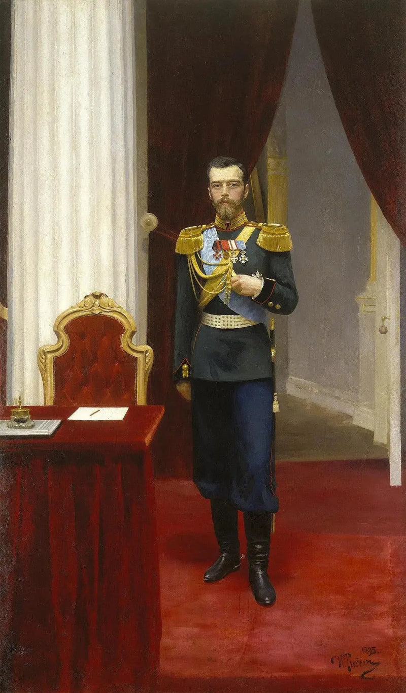 Portret cesarza Mikołaja II - Ilya Repin