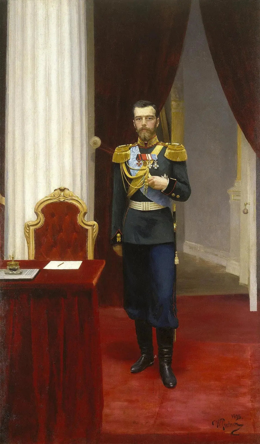 Portret cesarza Mikołaja II - Ilya Repin