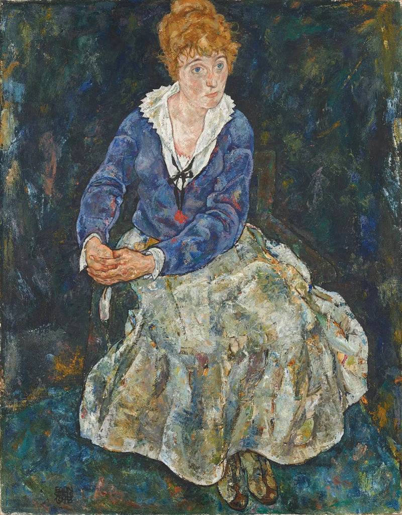 Portret żony artysty, Edith Schiele - Egon Schiele