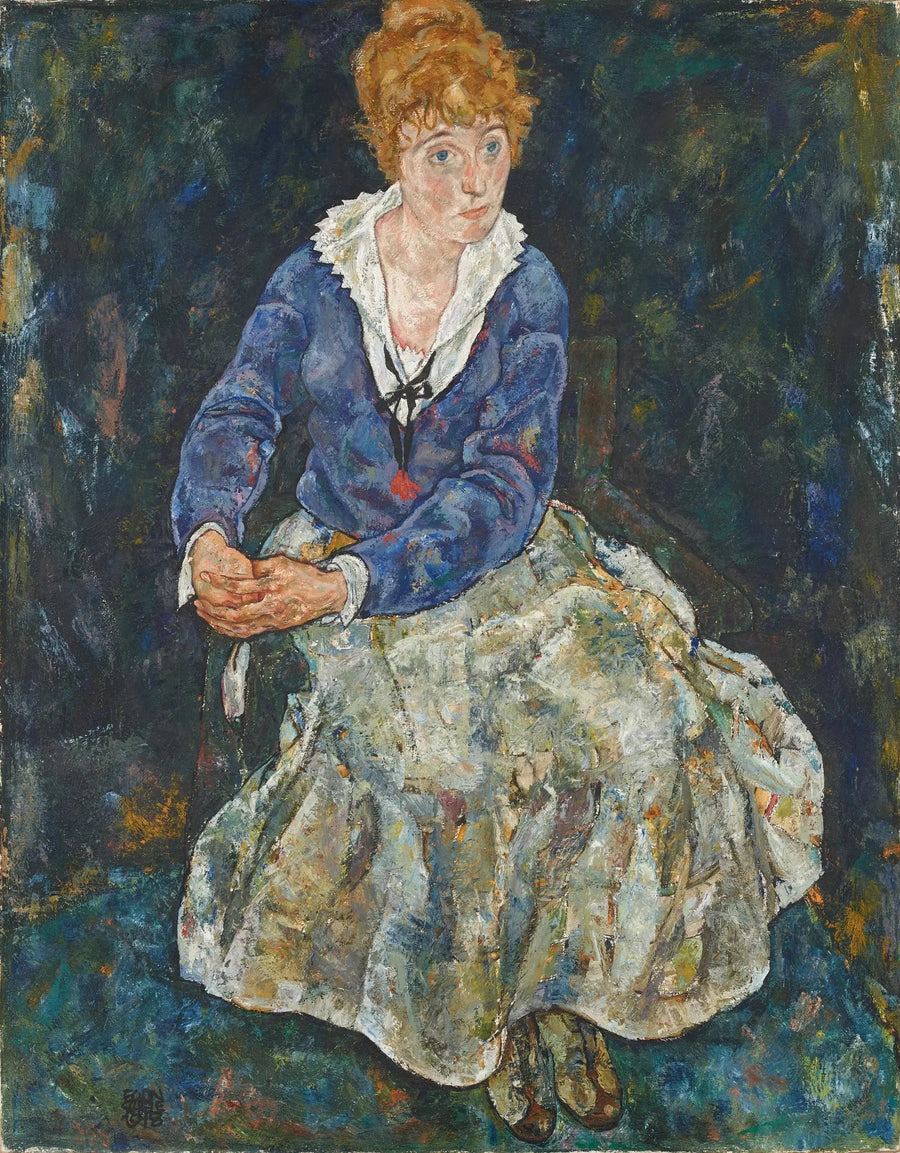 Portret żony artysty, Edith Schiele - Egon Schiele