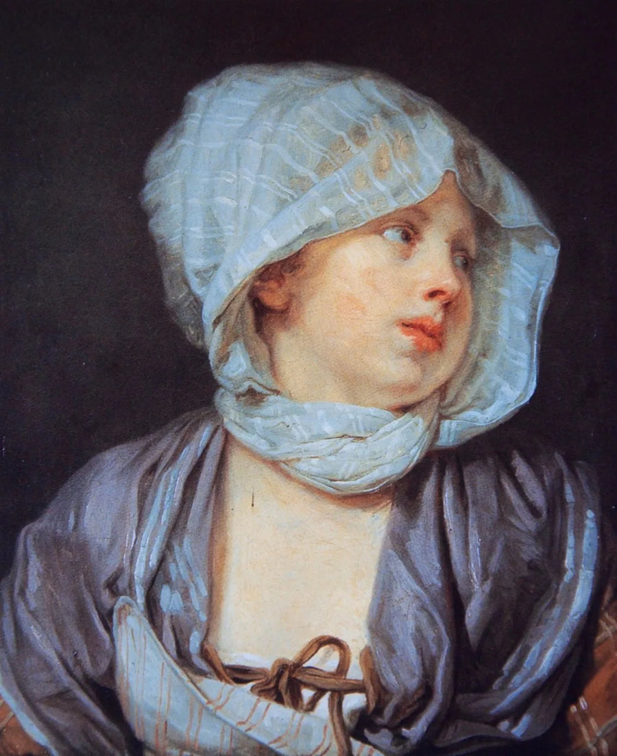Portret żony artysty - Jean-Baptiste Greuze
