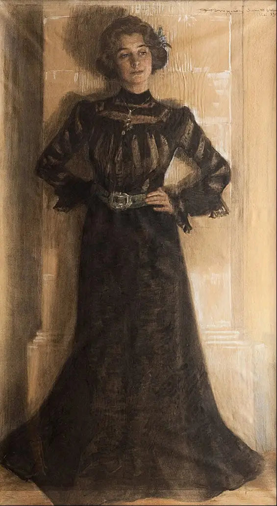 Portret żony artysty: Marie Kröyer - Peder Severin Krøyer