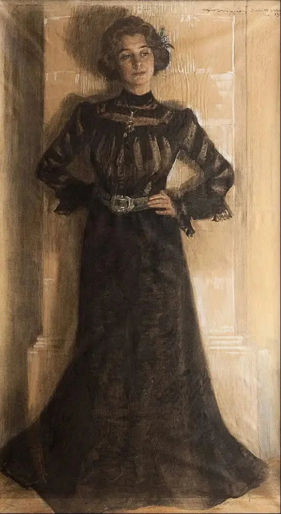 Portret żony artysty: Marie Kröyer - Peder Severin Krøyer