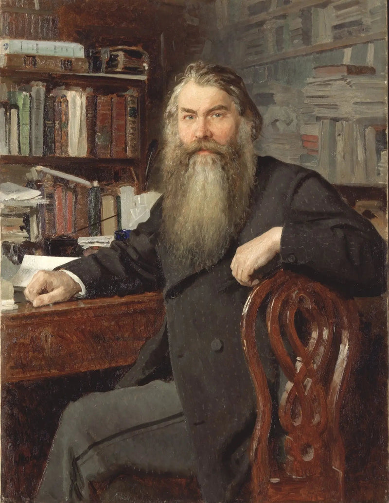 Portret historyka i archeologa Iwana Egorowicza Zabelina - Ilya Repin