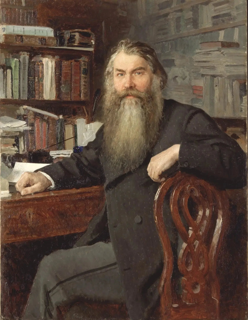Portret historyka i archeologa Iwana Egorowicza Zabelina - Ilya Repin