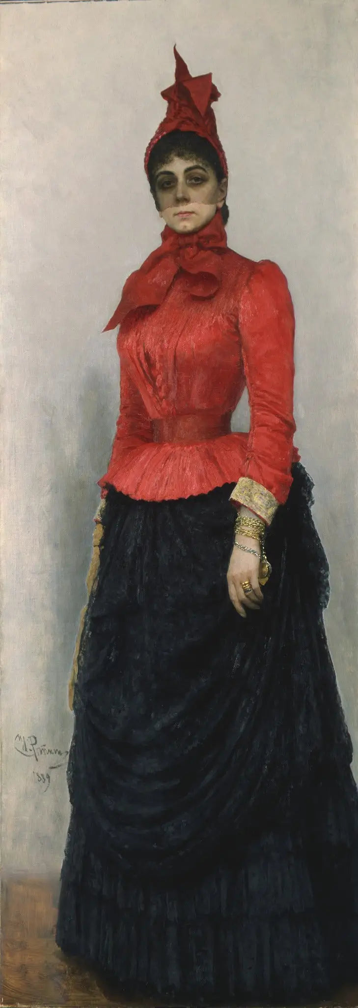 Portret baronowej V.I. Ikskul von Hildenbandt - Ilya Repin