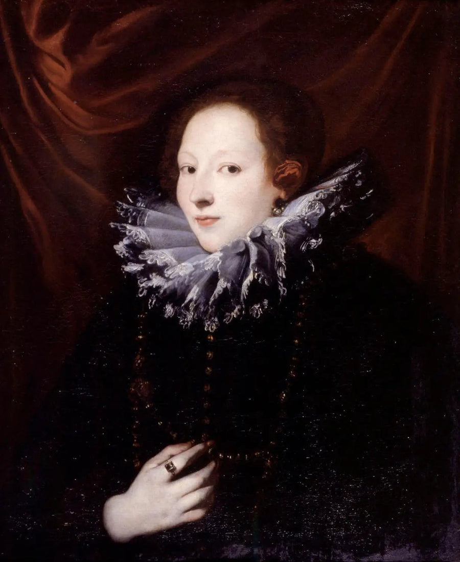 Portret hrabiny Antonii Demarini (?-?), żony Francesco Lercari, dogi Genui - Antoine van Dyck