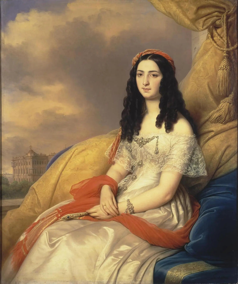 Portret hrabiny d'Ash - Charles de Steuben