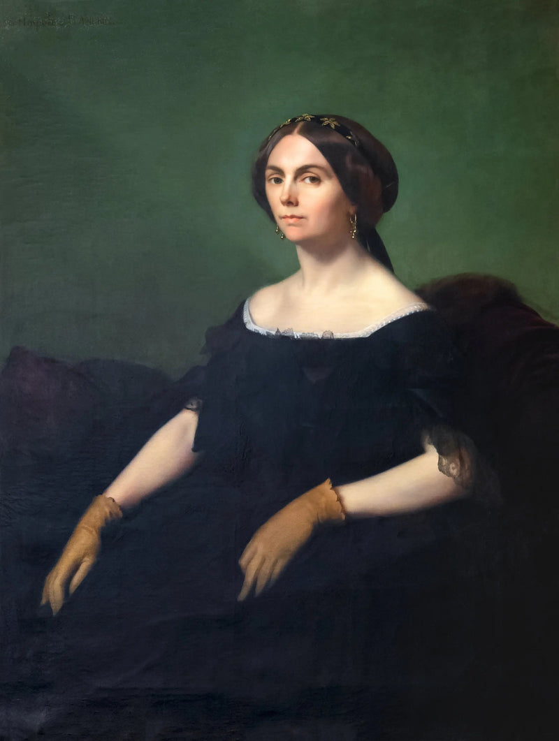 Portret hrabiny de Goyon - Hippolyte Flandrin