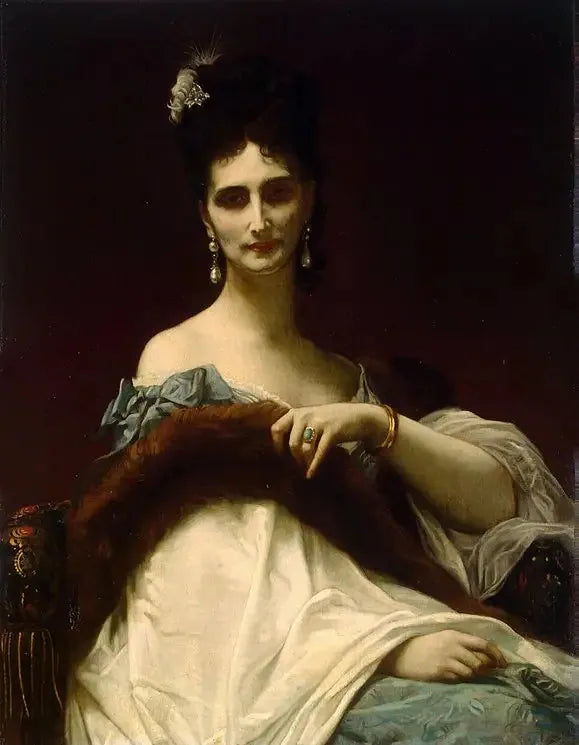 Portret hrabiny de Koller (z domu Maria Riznich) - Alexandre Cabanel