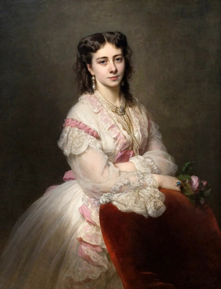 Portret hrabiny Marie Branickiej de Białocerkiew [z domu księżna Sapieha] - Franz Xaver Winterhalter