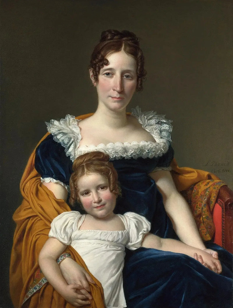 Portret hrabiny Vilain XIIII i jej córki Louise - Jacques-Louis David