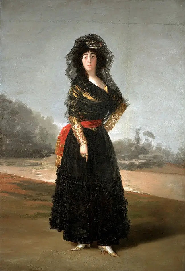 Portret księżnej Alba w żałobie - Francisco de Goya