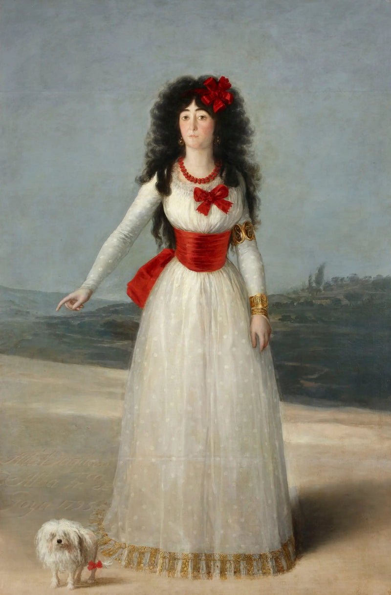 portret księżnej Alba - Francisco de Goya
